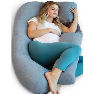 Gray Full Body Pregnancy Pillow
